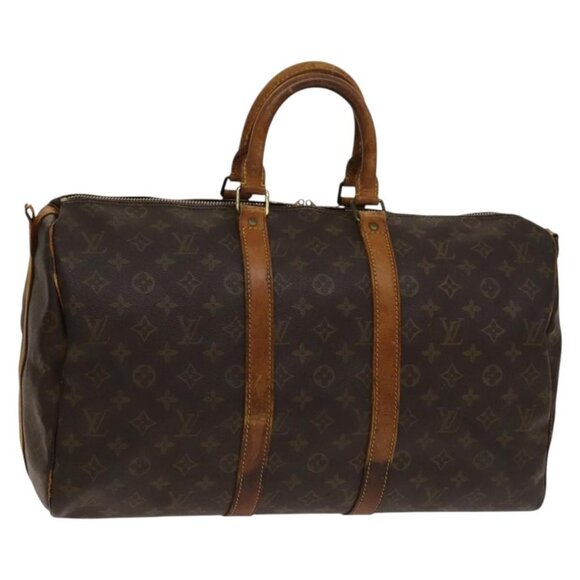 LOUIS VUITTON Monogram Keepall Bandouliere 45 Boston Bag - Picture 14 of 16